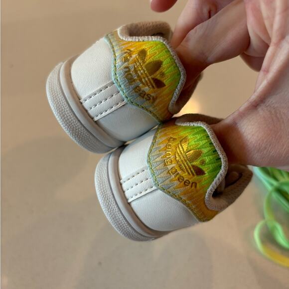 Adidas x Disney Stan Smith "Tinkerbell" Infant Sneakers size 4k - Picture 6 of 10